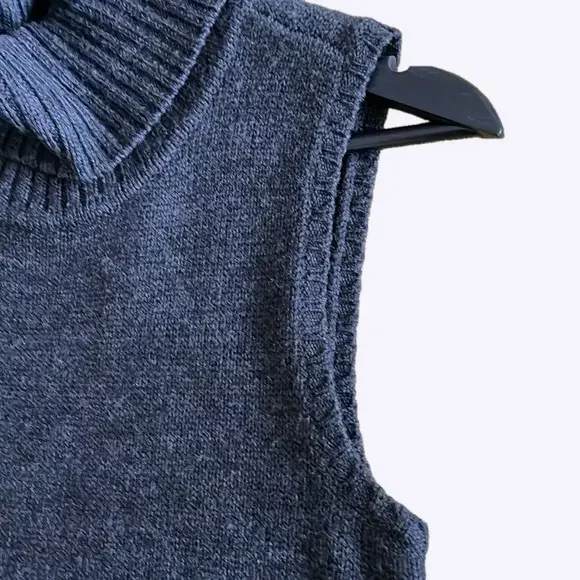 Lauren Ralph Lauren Maxi Dress Ribbed Turtle Neck Fitted Design Size M All Wool - Picture 6 of 16